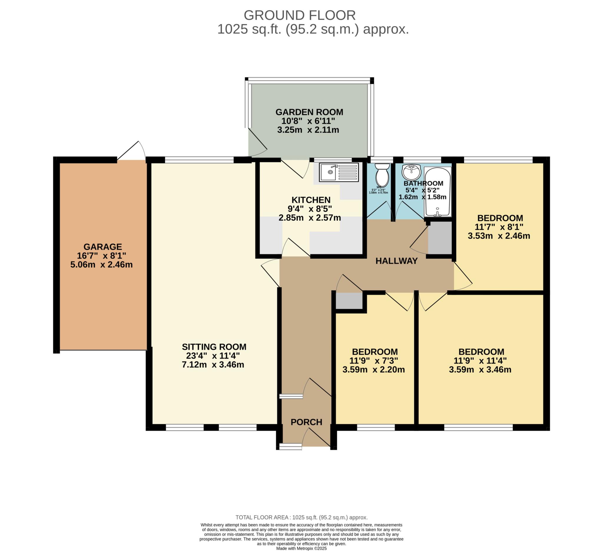 13, Trehannick Close, Bodmin floorplan