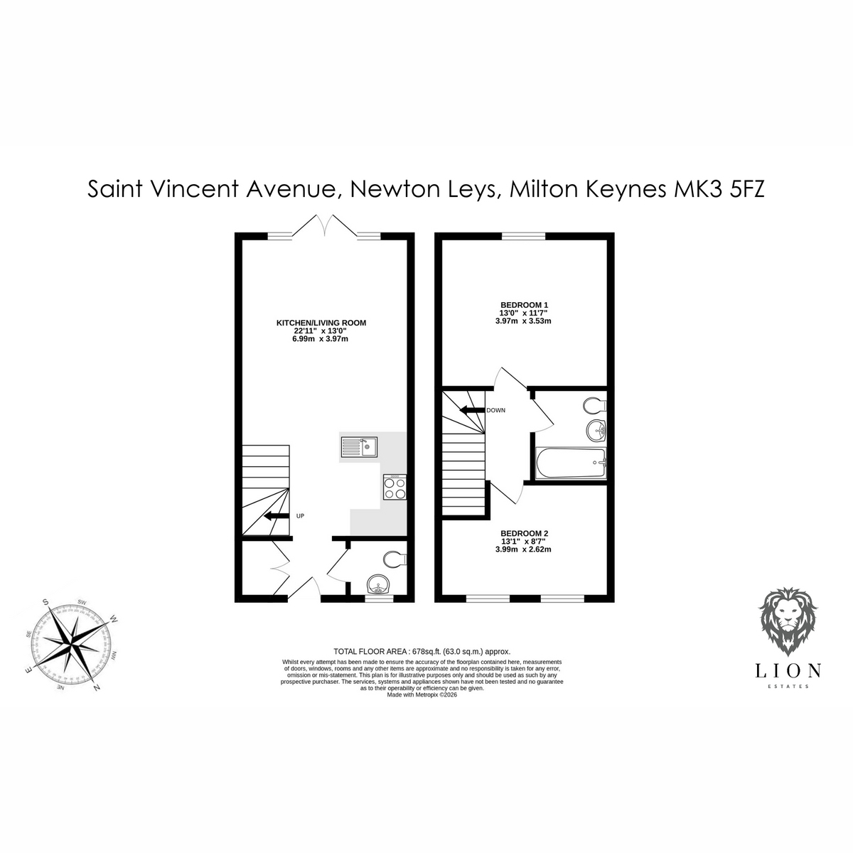 Saint Vincent Avenue, Milton Keynes floorplan