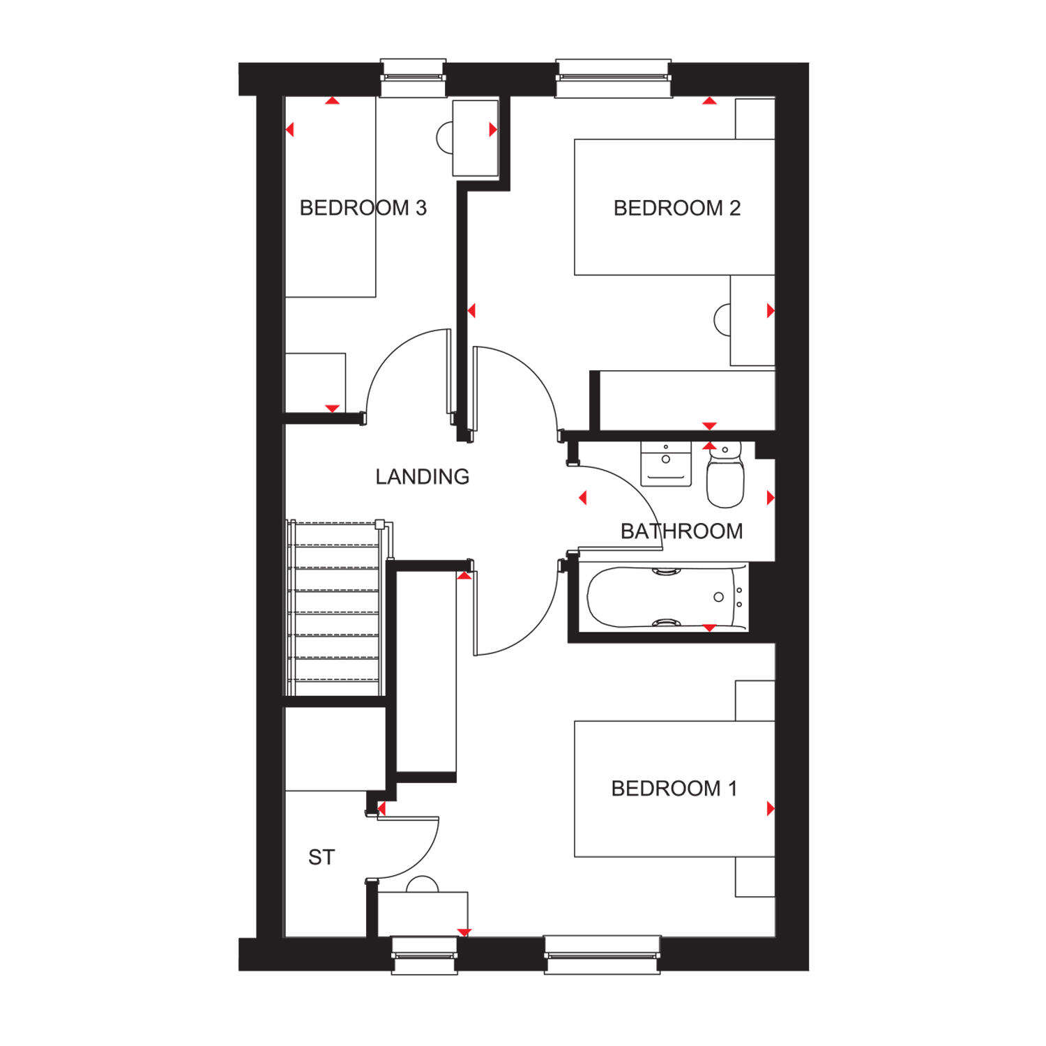 "Hume" at Ayton Park South, East Kilbride, Glasgow G74, 3 bedroom