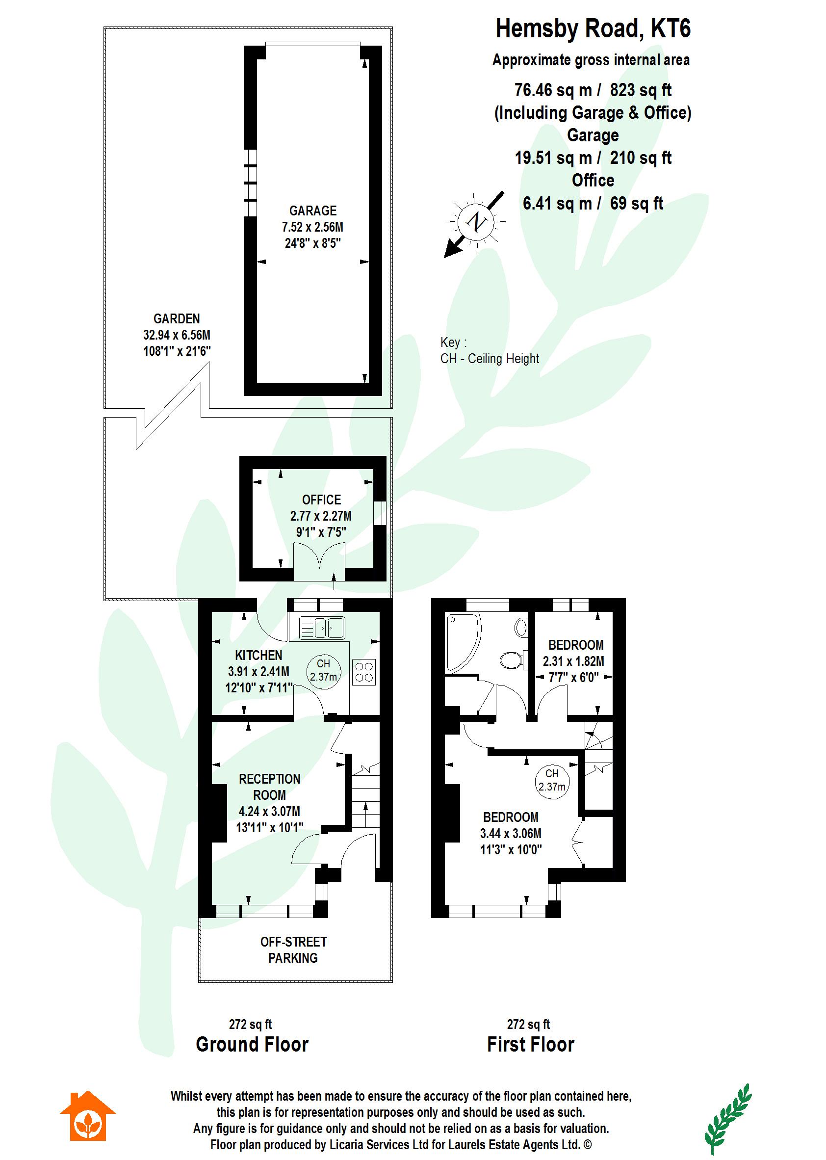 Hemsby Road, Chessington KT9, 2 bedroom terraced house for sale