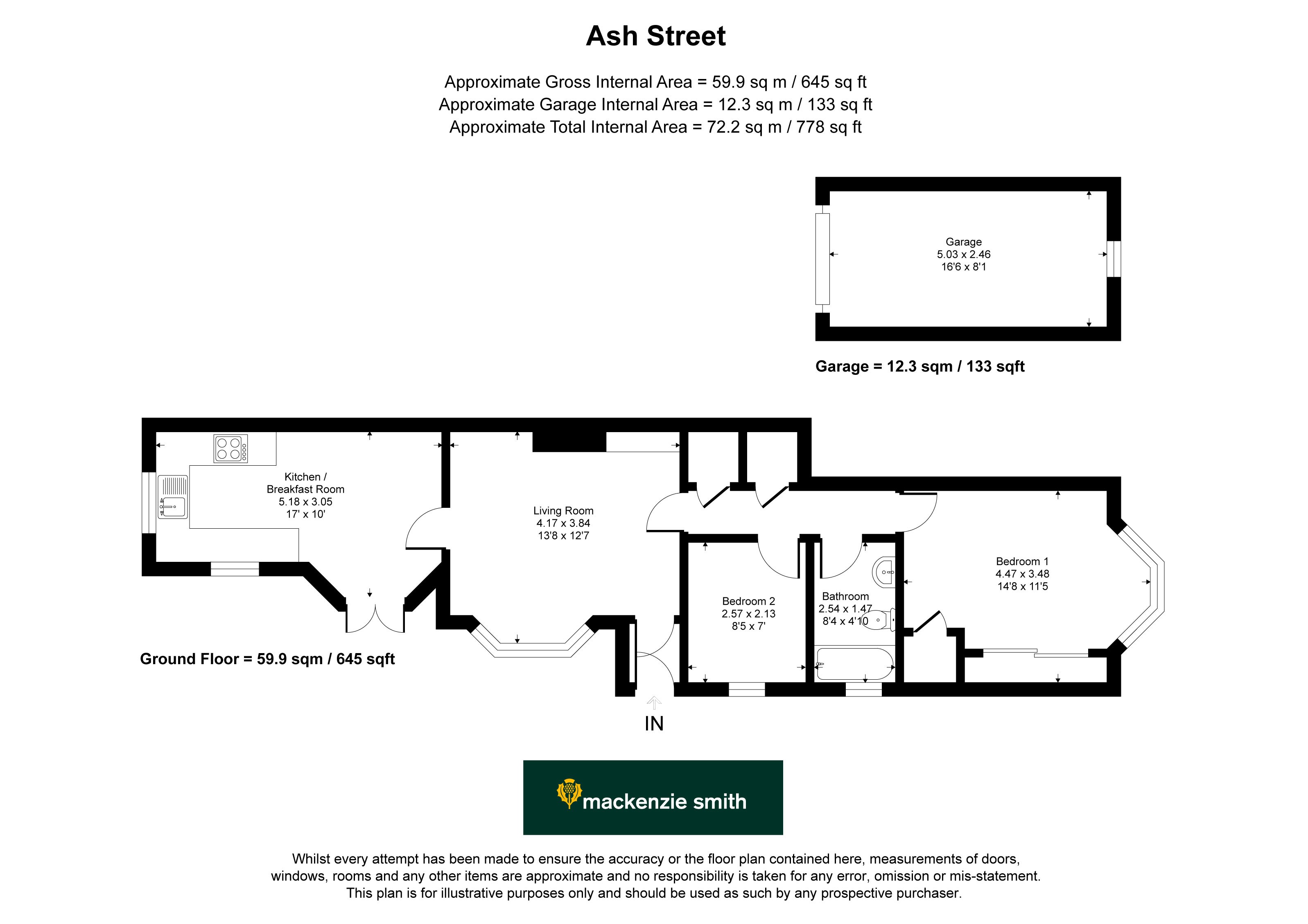 94A, Ash Street, Guildford floorplan