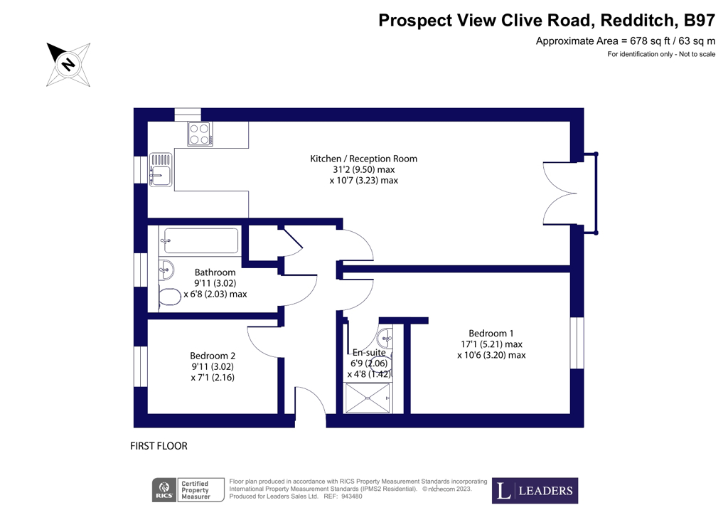 Clive Road, Batchley, Redditch B97, 2 bedroom flat for sale 64139503