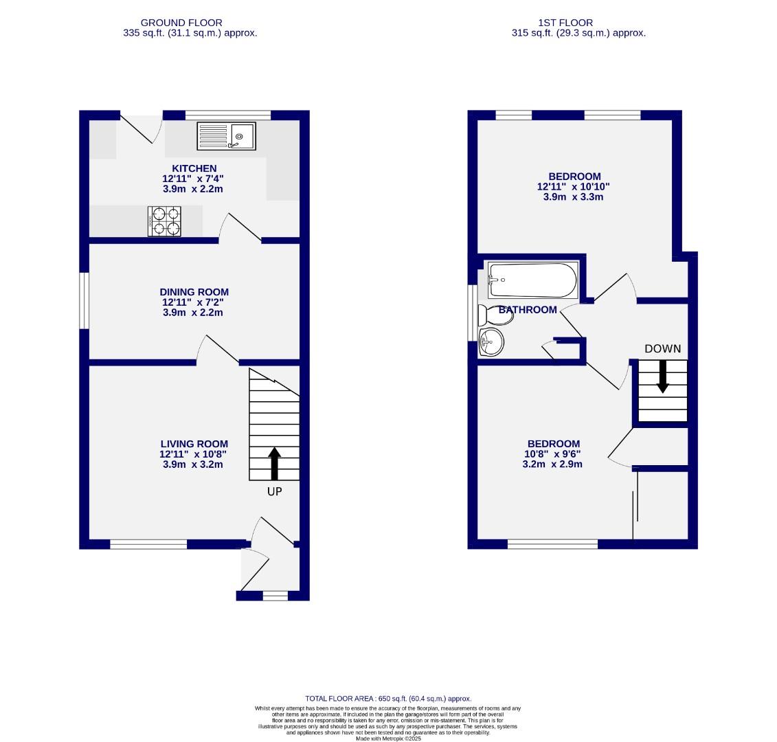 62, Wydale Road, York floorplan