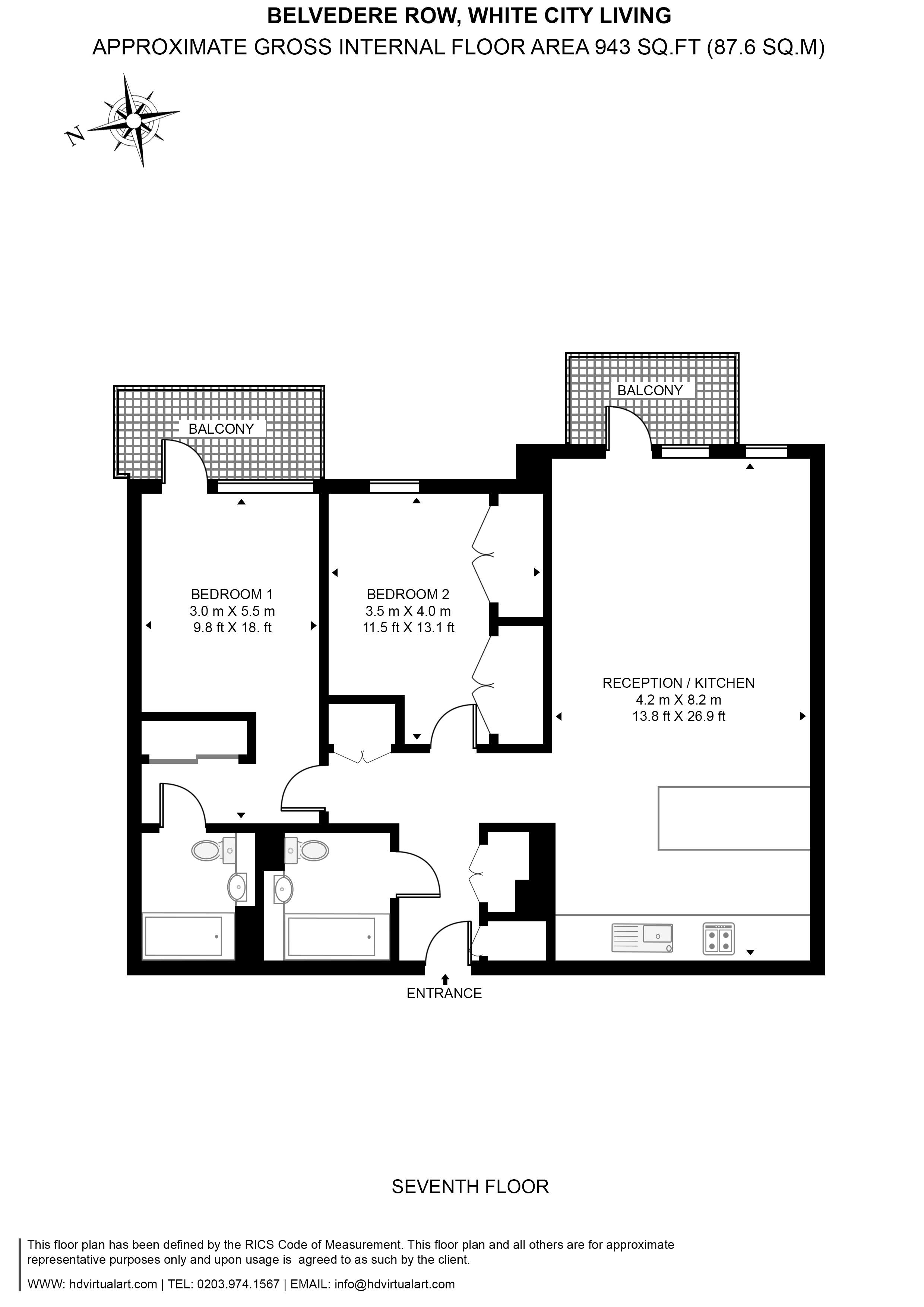 52 Belvedere Row Apartments,, Fountain Park Way, White City floorplan