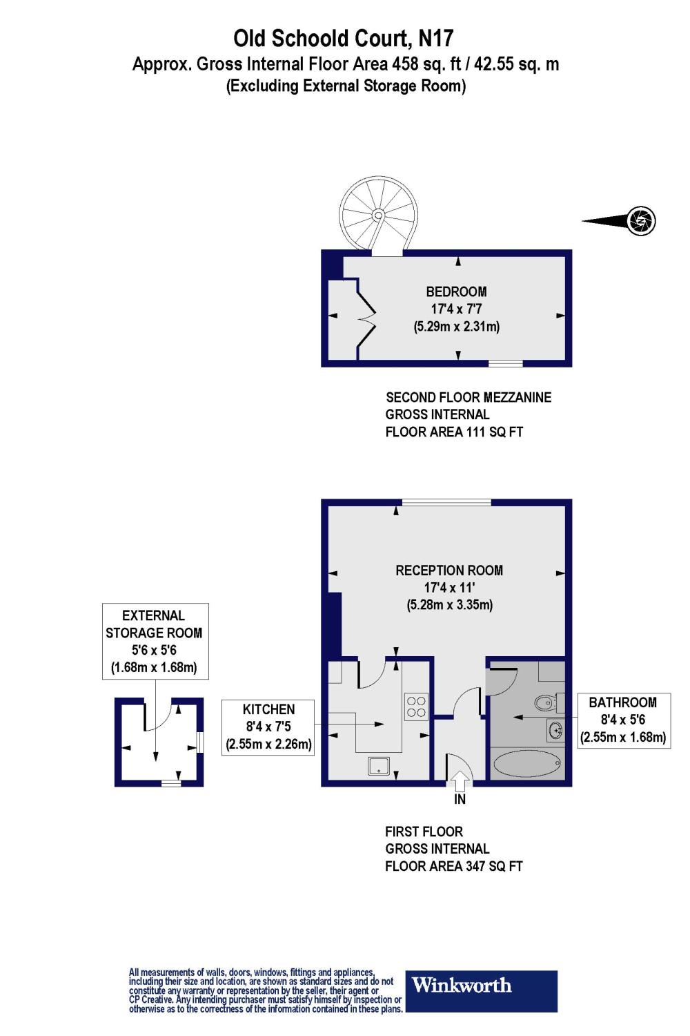 1 Bedrooms Flat to rent in Old School Court, Drapers Road, London N17