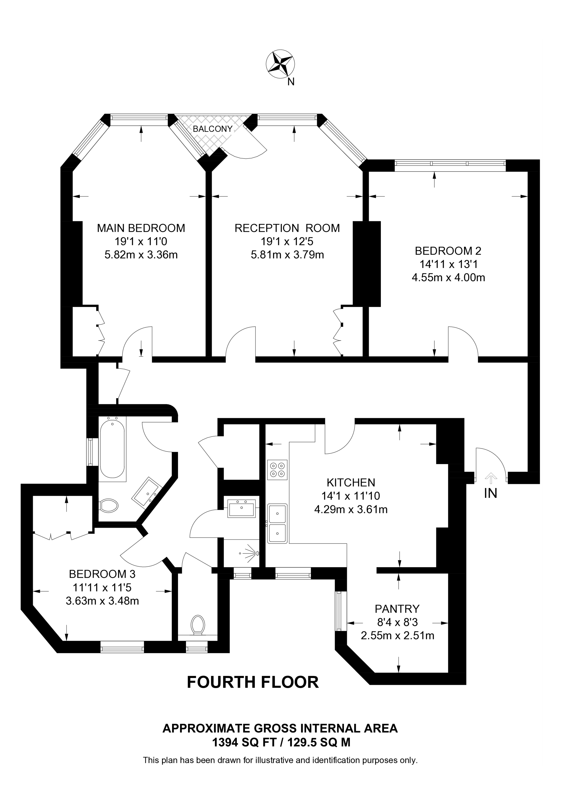 St Marys Mansions, Little Venice floorplan