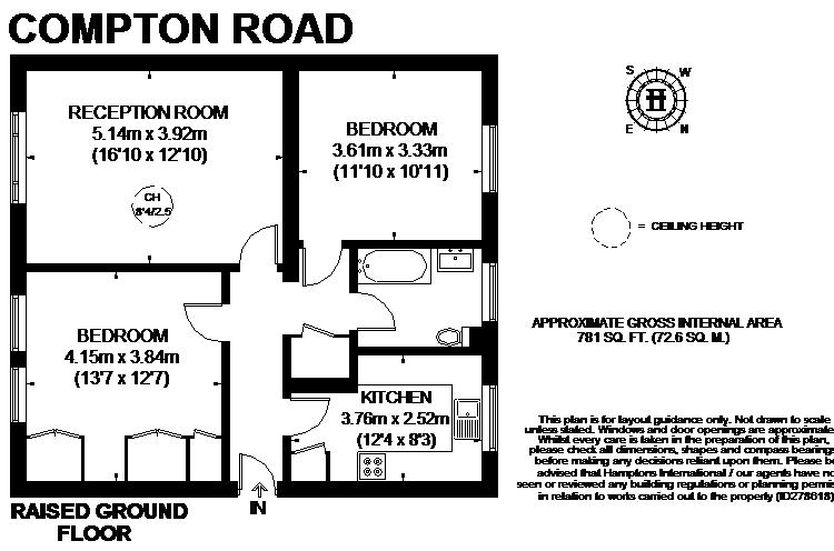 2 Bedrooms Flat to rent in Compton Road, London N1