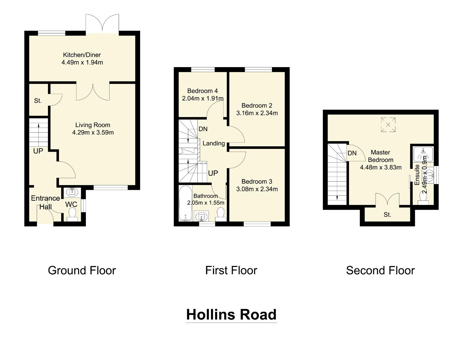 12, Hollins Road, Dewsbury floorplan
