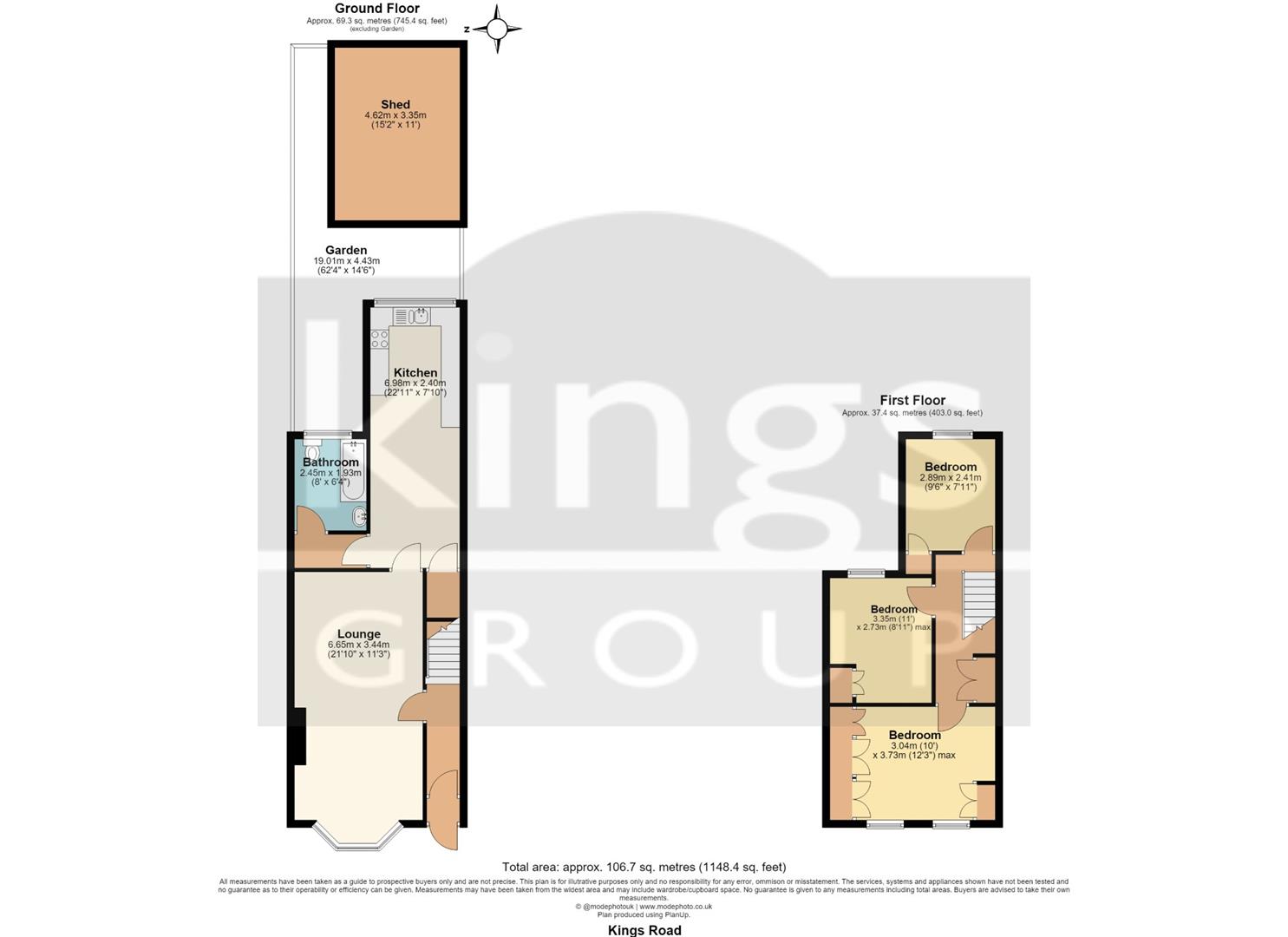 24, Kings Road, London floorplan