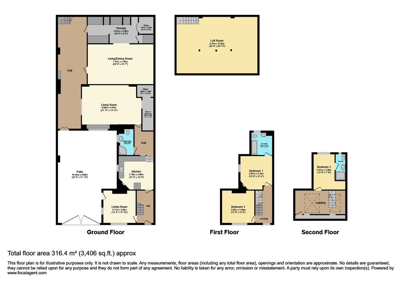 414, Portland Road, Birmingham floorplan