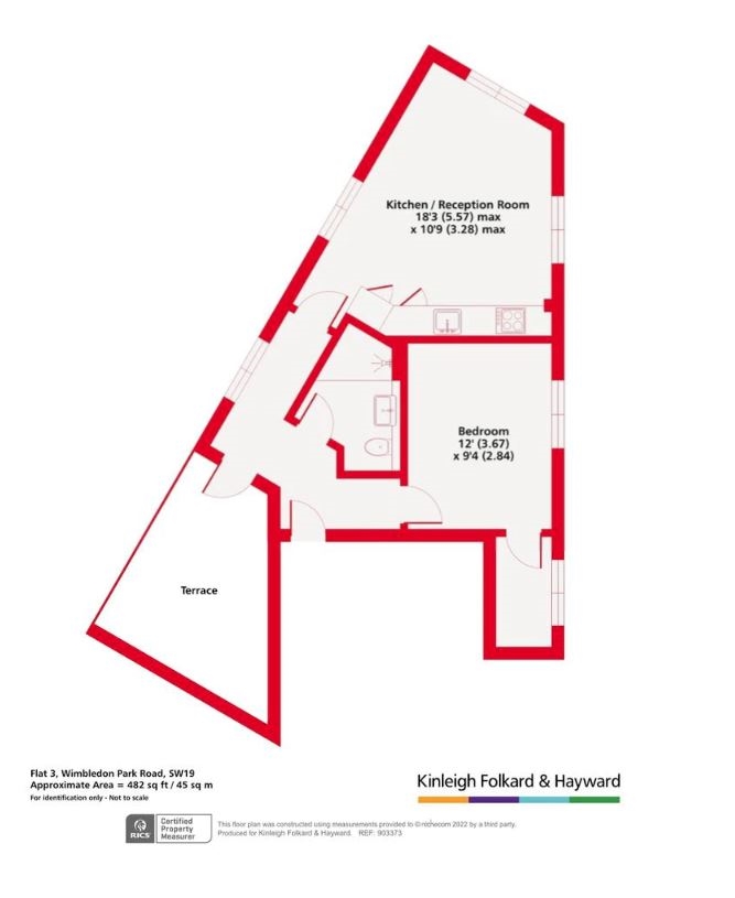 Flat 3 Bank House, 250, Wimbledon Park Road, London floorplan