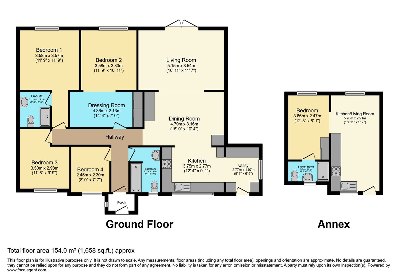 Chalcotts, Liskey Hill Crescent, Perranporth floorplan