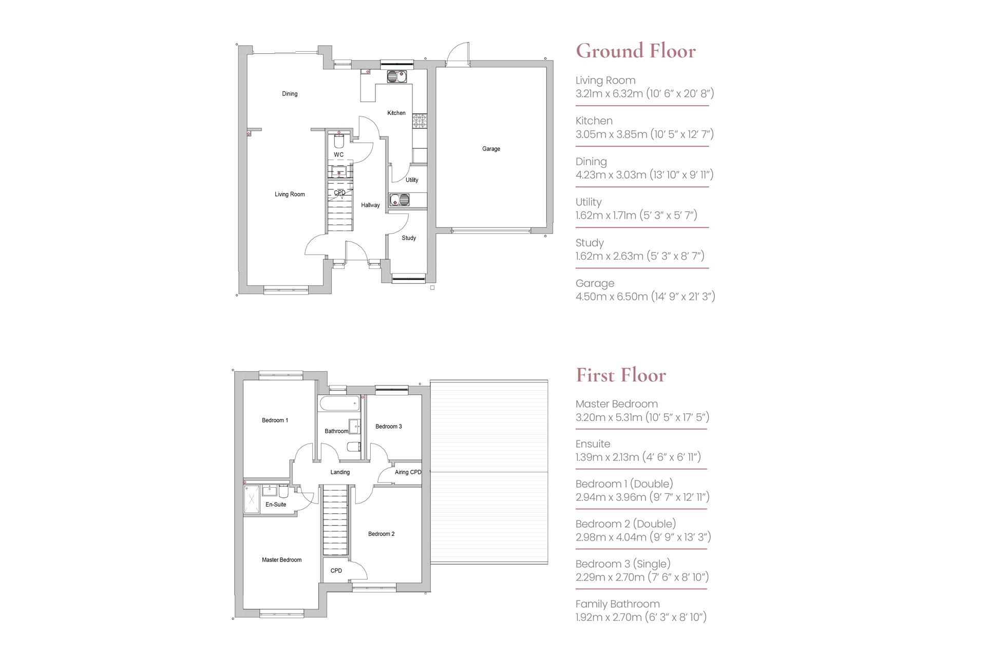 Plot 47, The Beech,, Florence Park, Callington floorplan