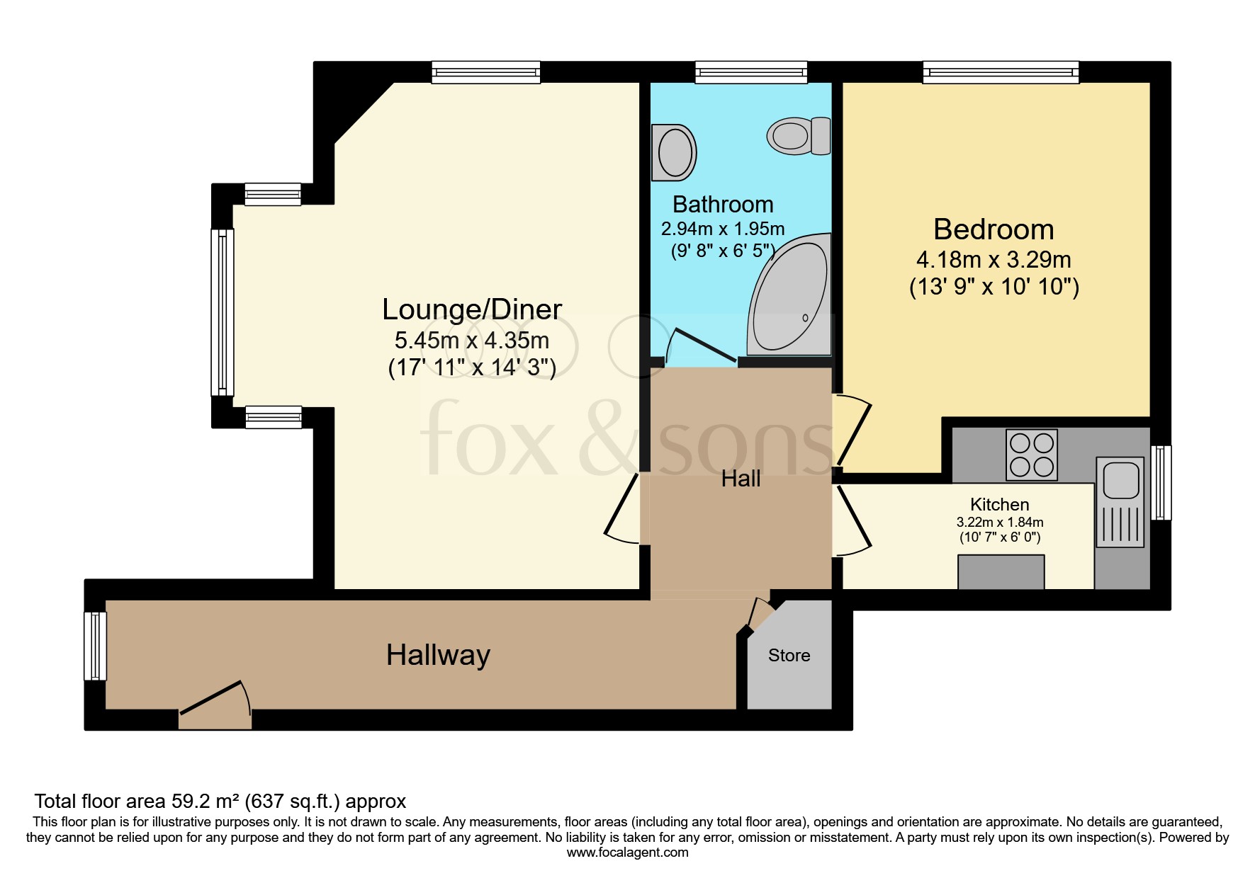Dean Court Road, Rottingdean, Brighton BN2, 1 bedroom flat for sale