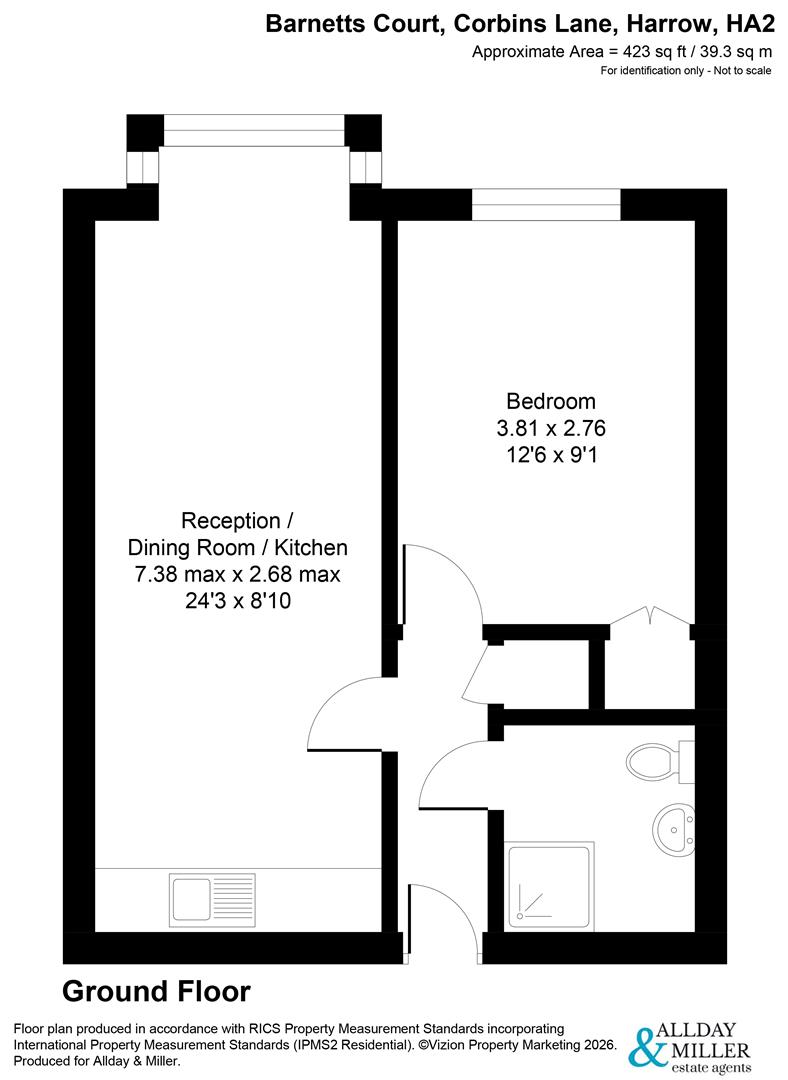 Corbins Lane, Harrow floorplan
