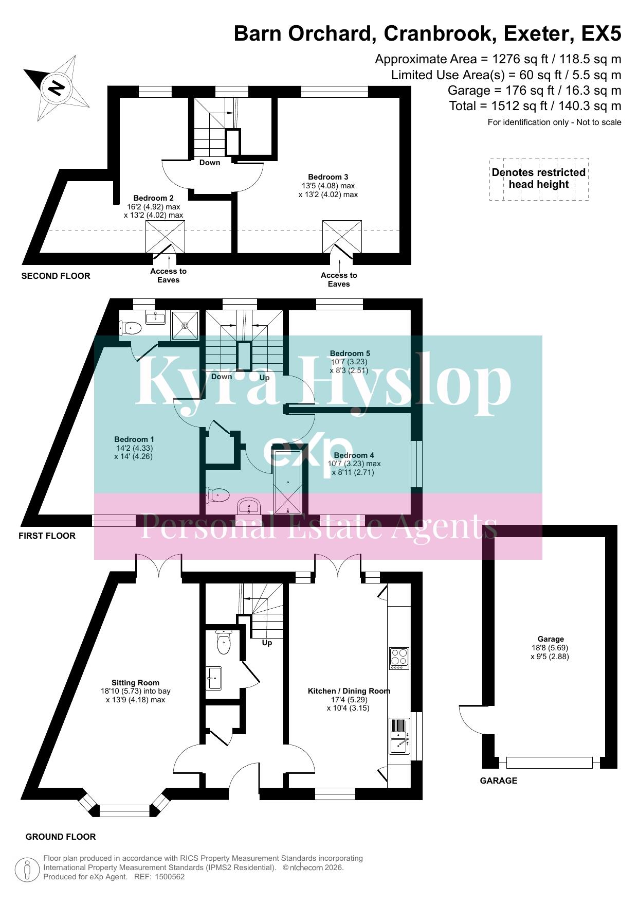 63, Barn Orchard, Exeter floorplan