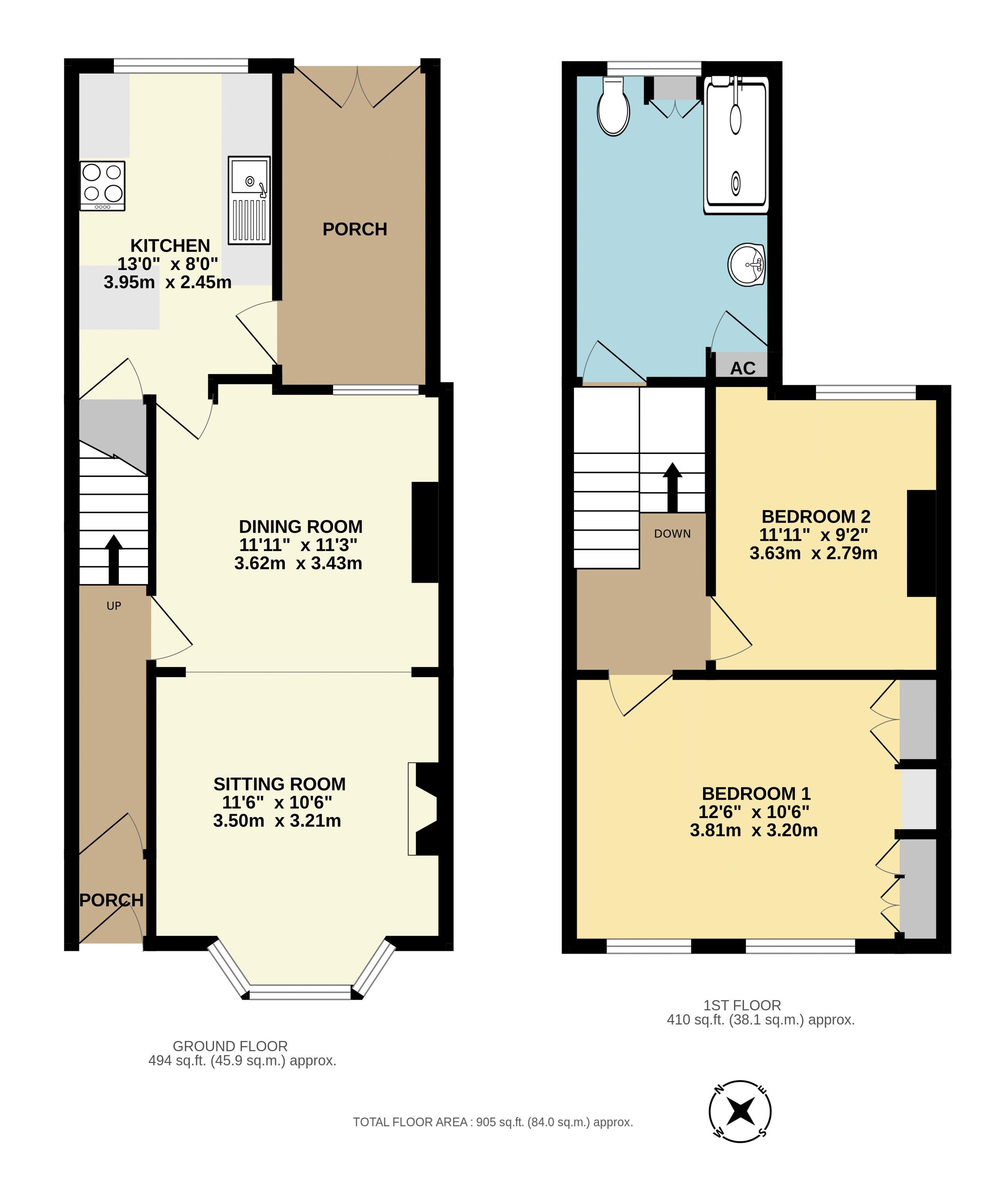 84, Station Road, Ilminster floorplan