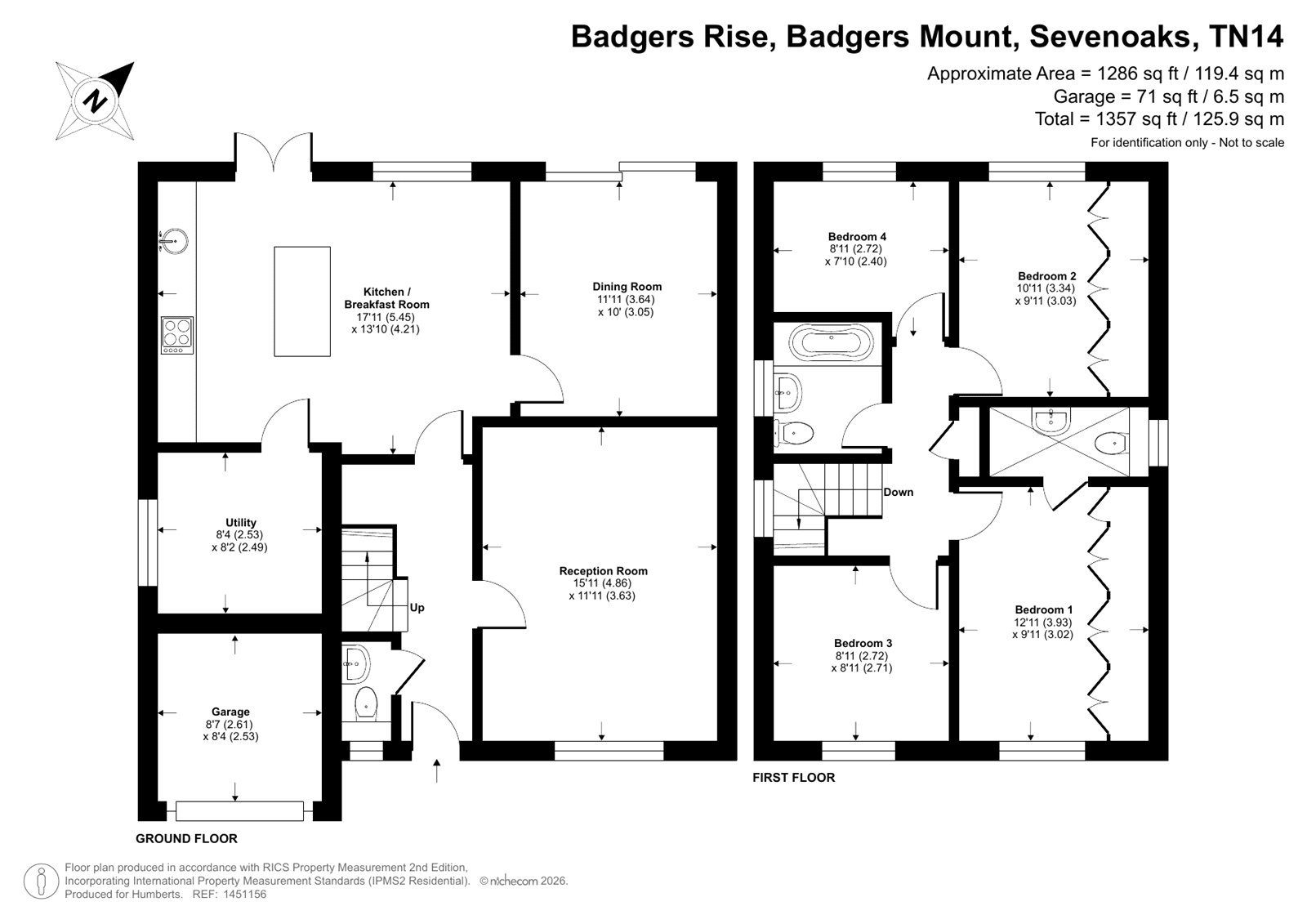 3, Badgers Rise, Sevenoaks floorplan