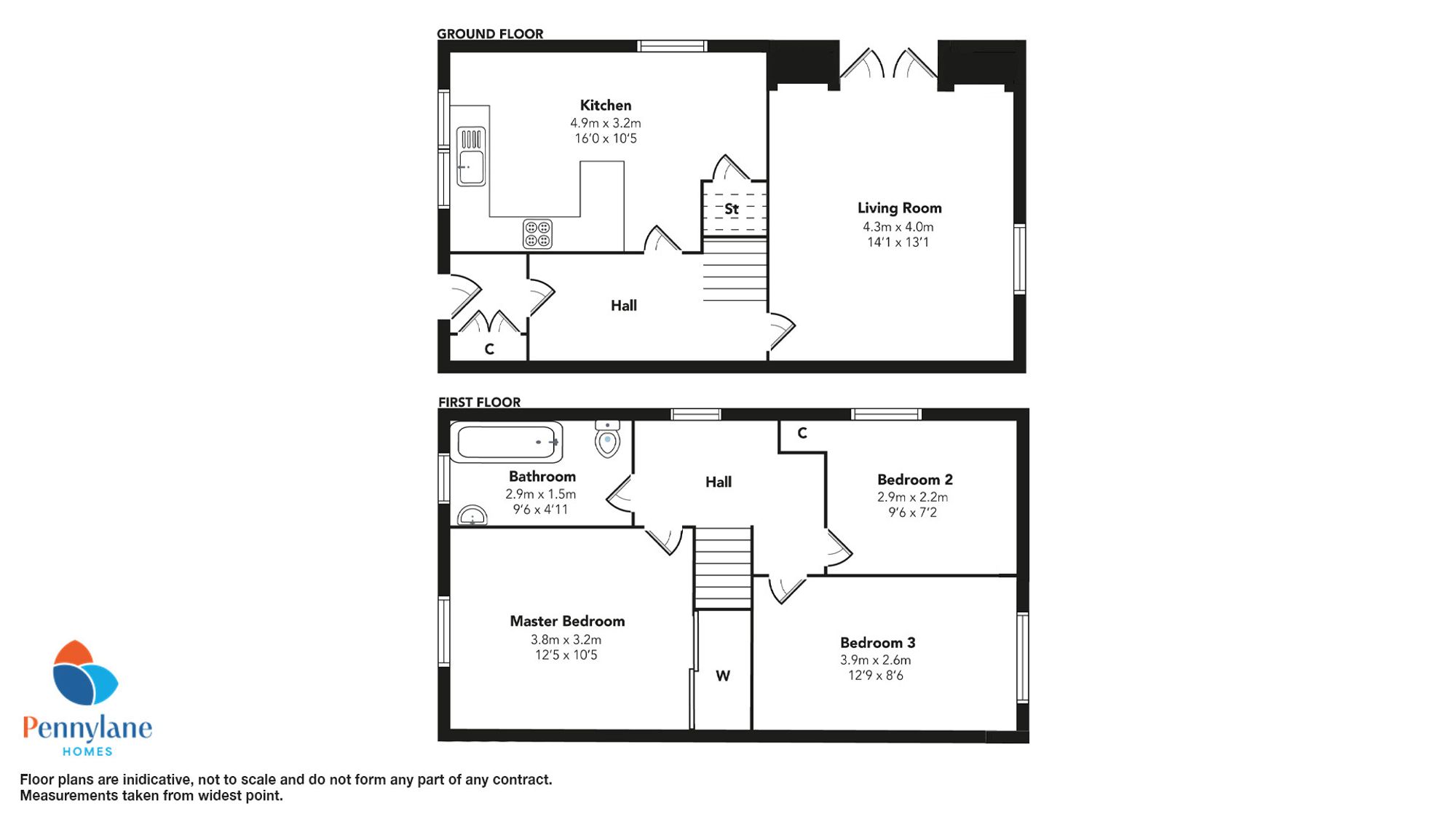 19 Ettrick Terrace, Johnstone floorplan