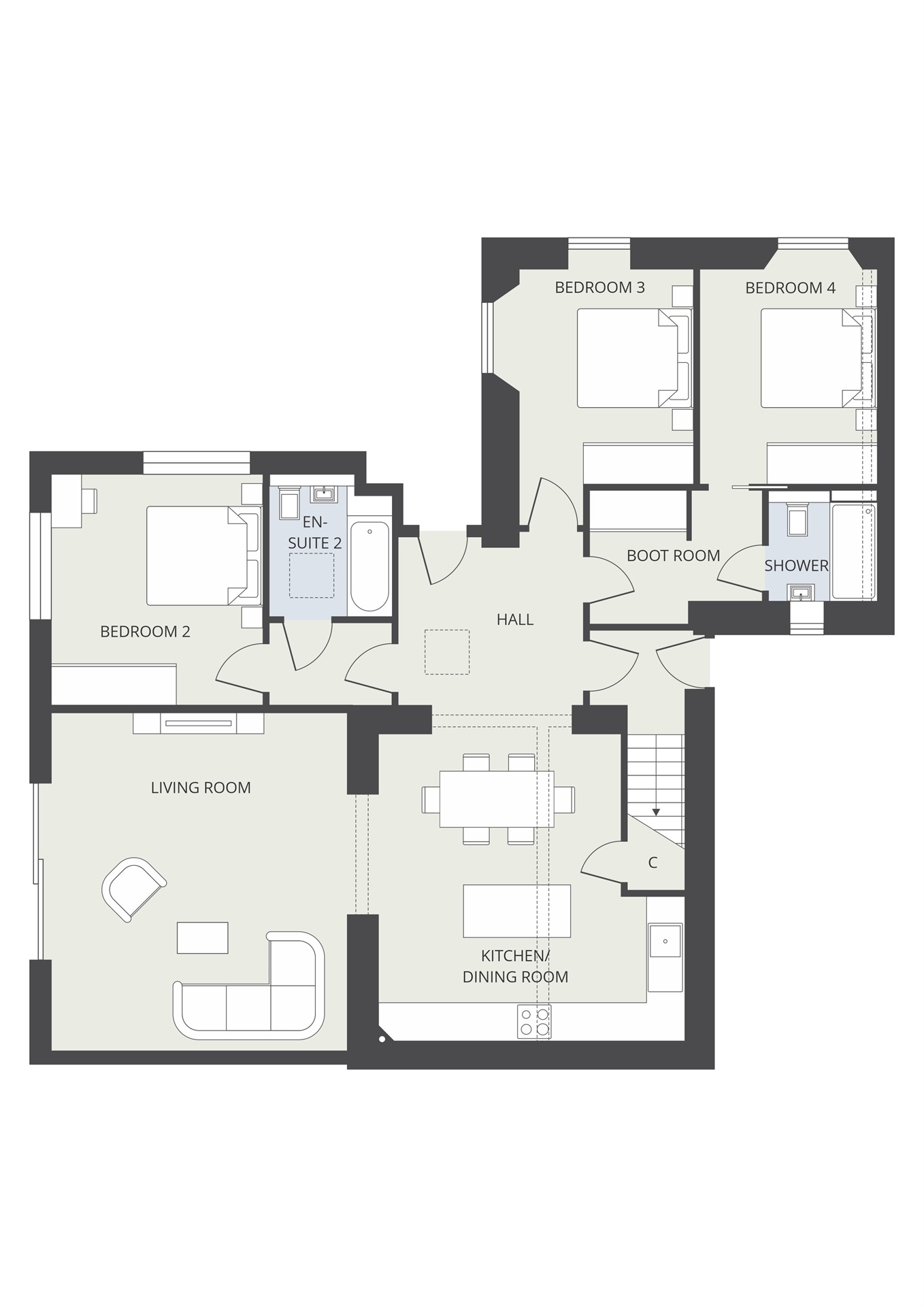 Meadow Bank, Hatfield, Leominster HR6, 4 bedroom terraced house for