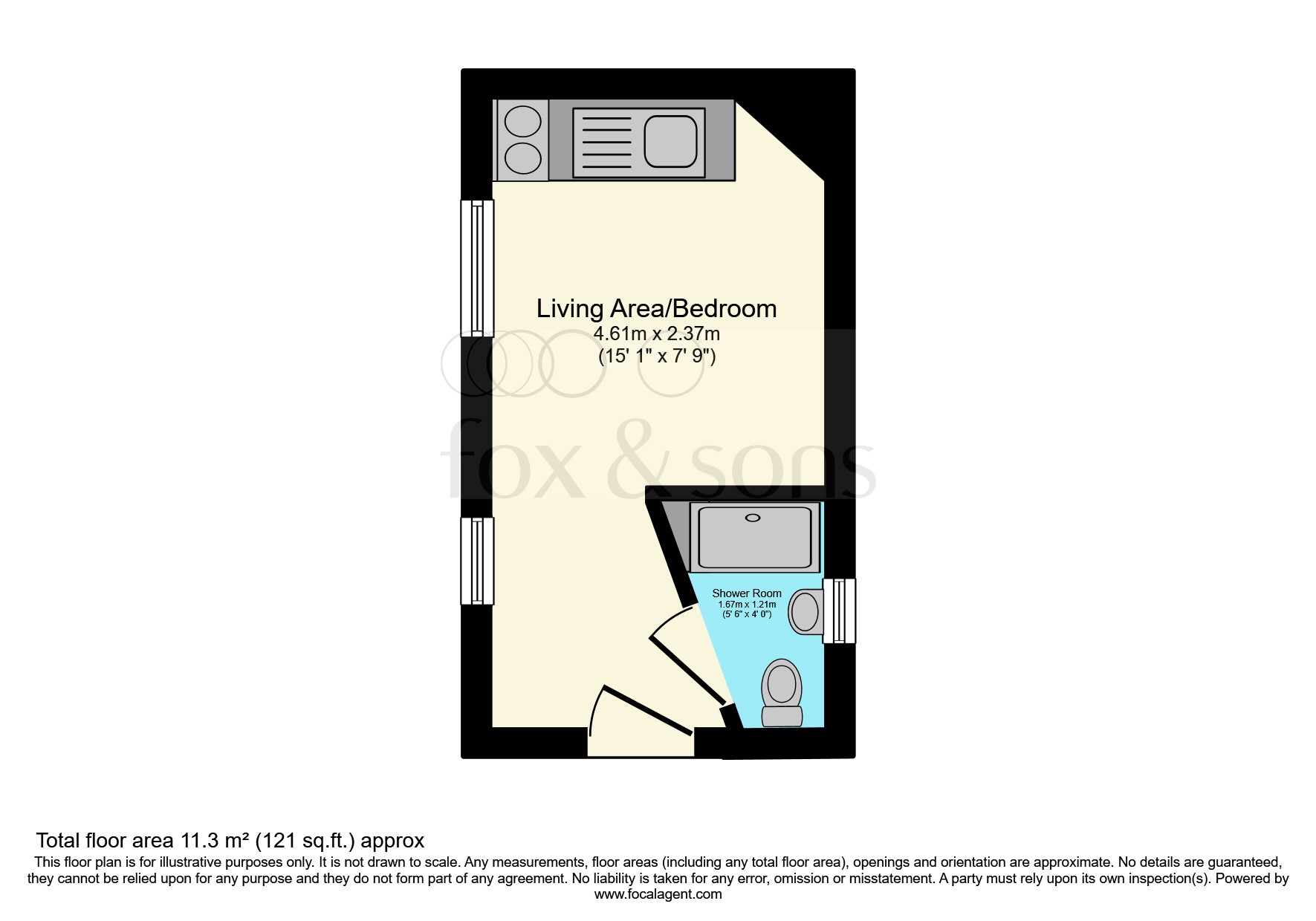 Flat 2, 3, Chesham Road, Brighton floorplan