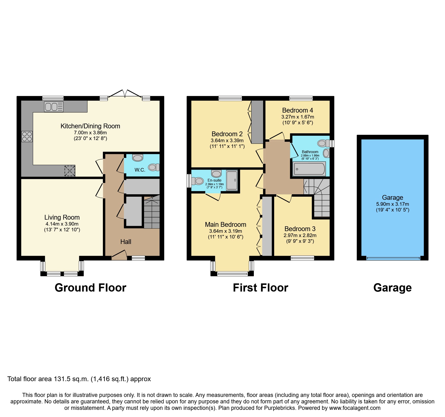 3, Grange Way, Filey floorplan