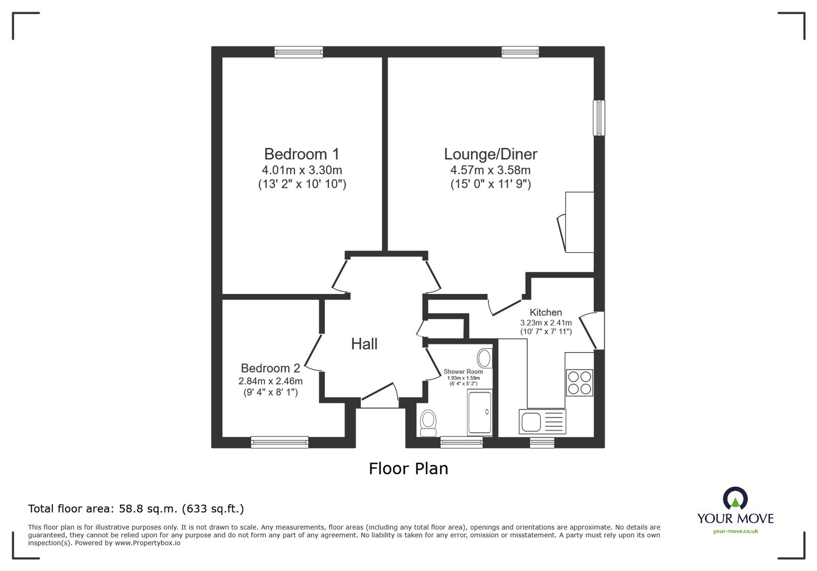 23, Talbot Road, Telford floorplan