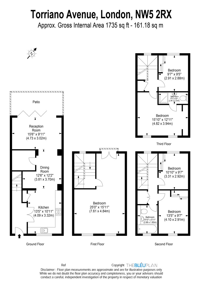 4 Bedrooms End terrace house to rent in Torriano Avenue, London NW5