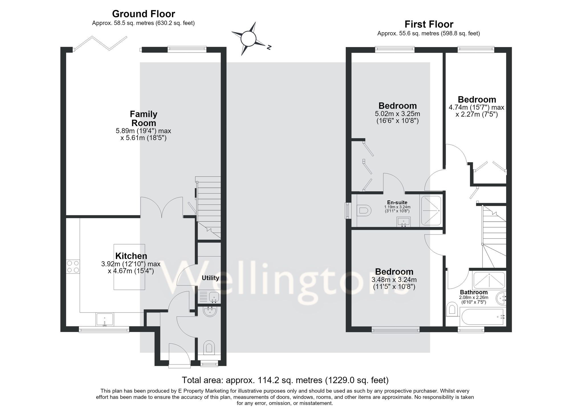 1 Frith Close, Camberley floorplan