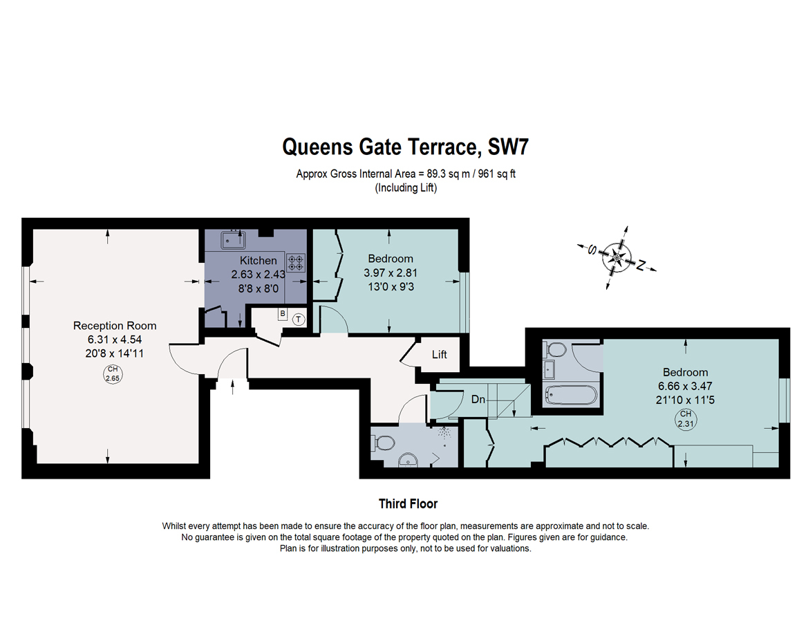 Queen's Gate Terrace, London SW7, 2 bedroom flat for sale - 66950854 ...