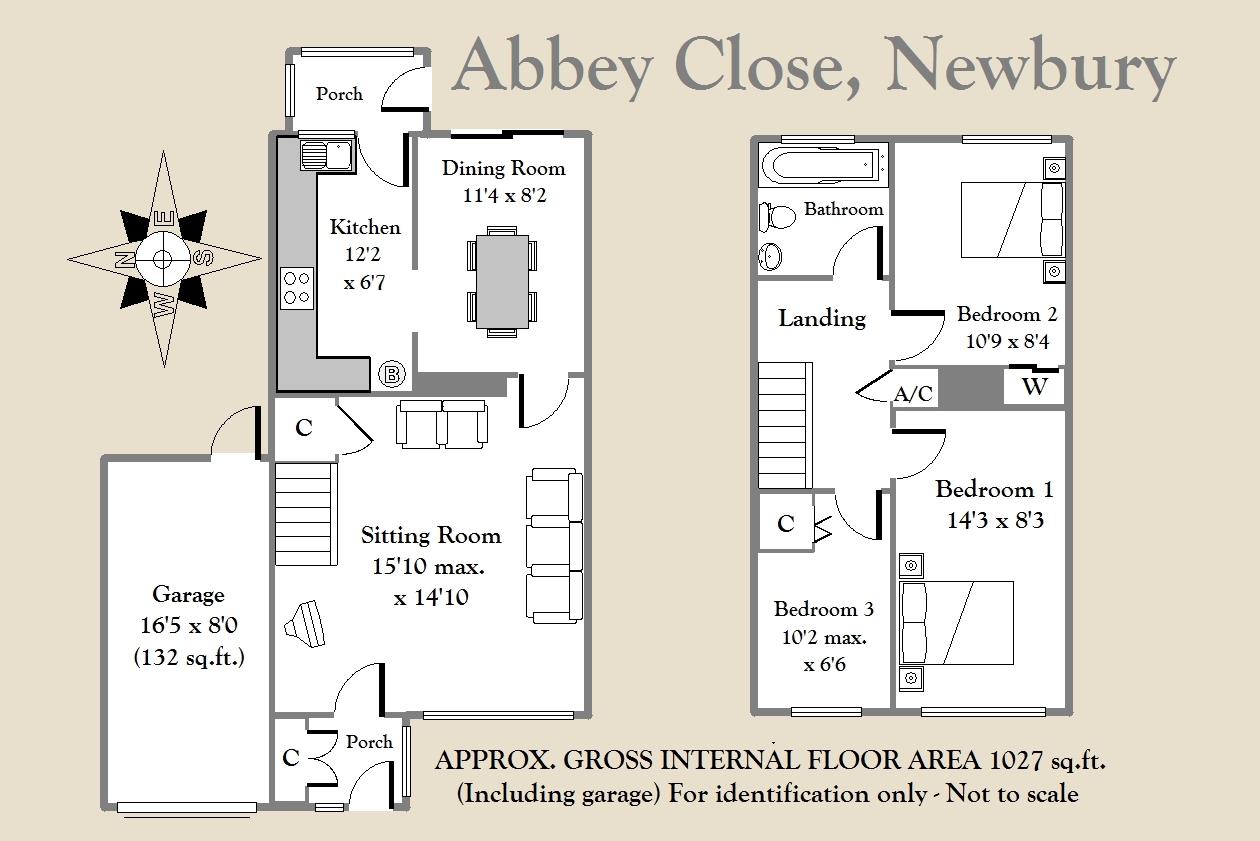 3 Bedrooms Detached house for sale in Abbey Close, Newbury RG14