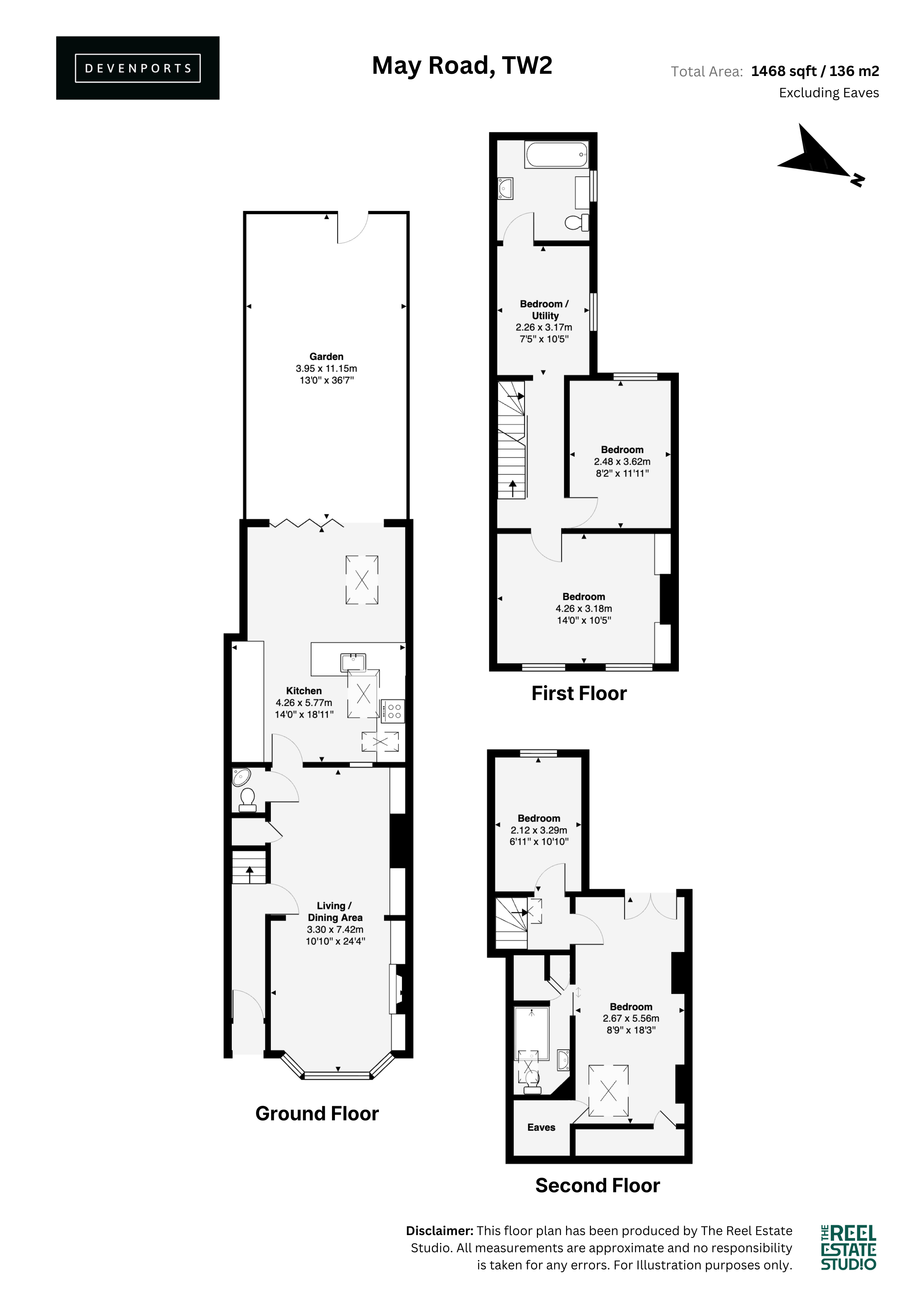 76, May Road, Twickenham floorplan