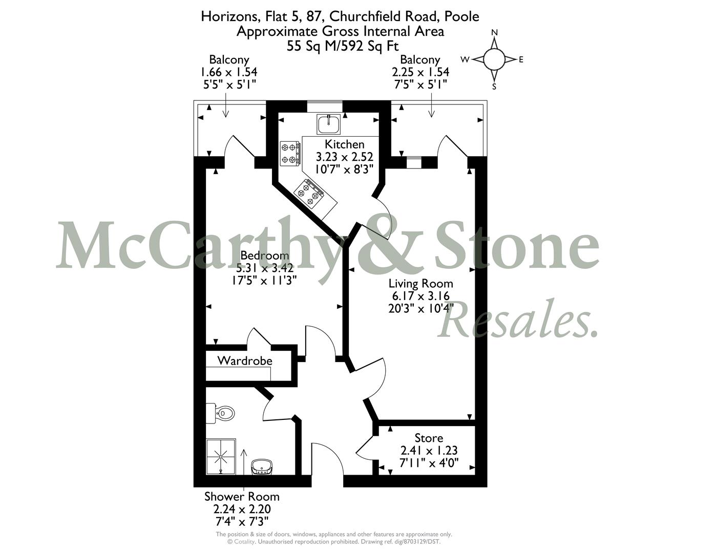 5 Horizons, Churchfield Road, Poole floorplan