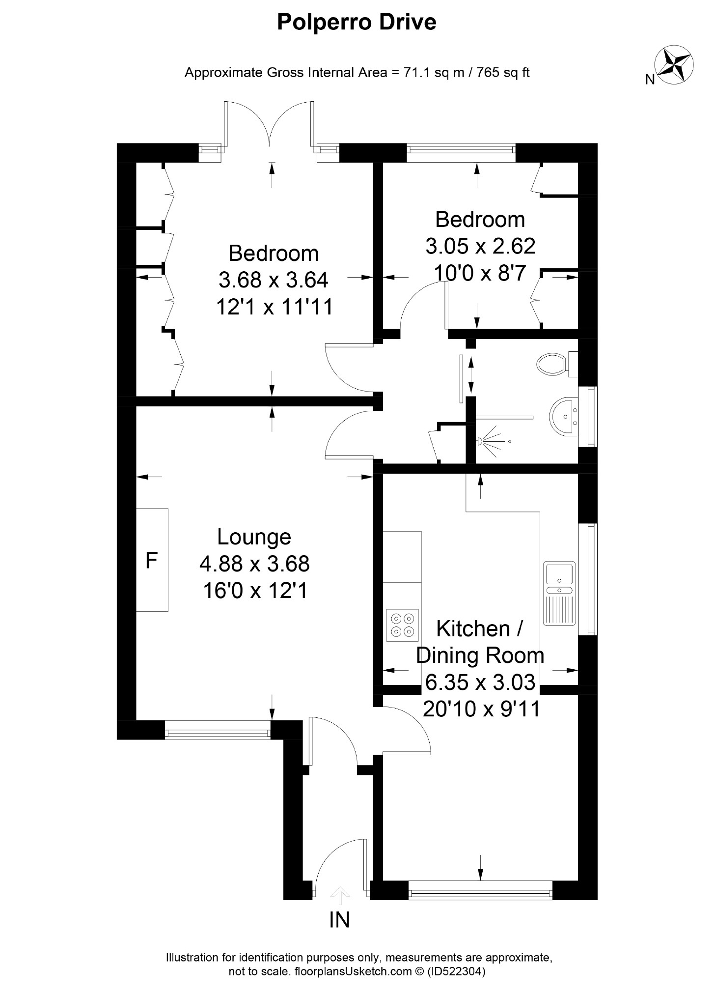 2 Bedrooms Semi-detached bungalow for sale in Polperro Drive, Freckleton, Preston PR4
