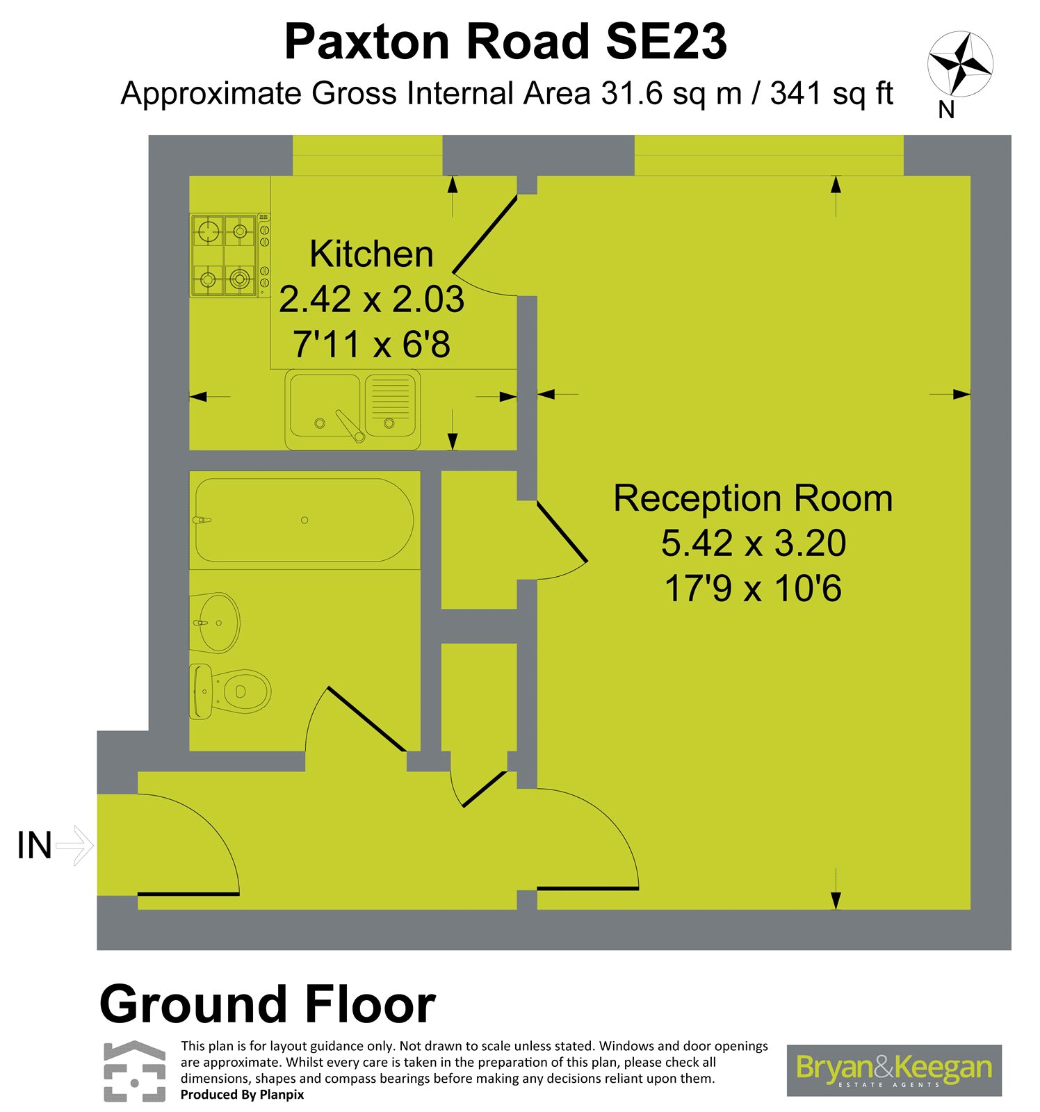 81, Paxton Road, London floorplan