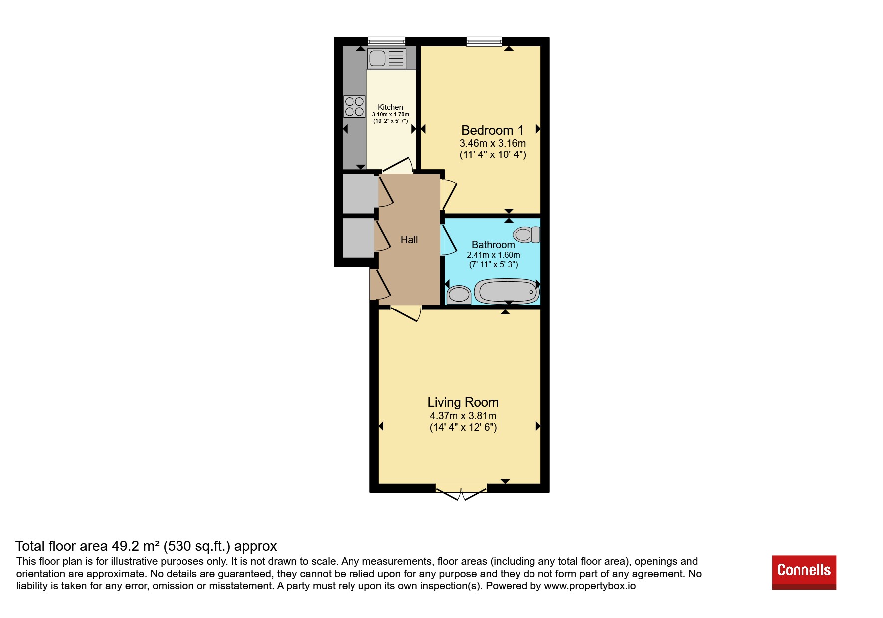 Flat 201, Mountbatten Court, Mountbatten Road, Braintree floorplan