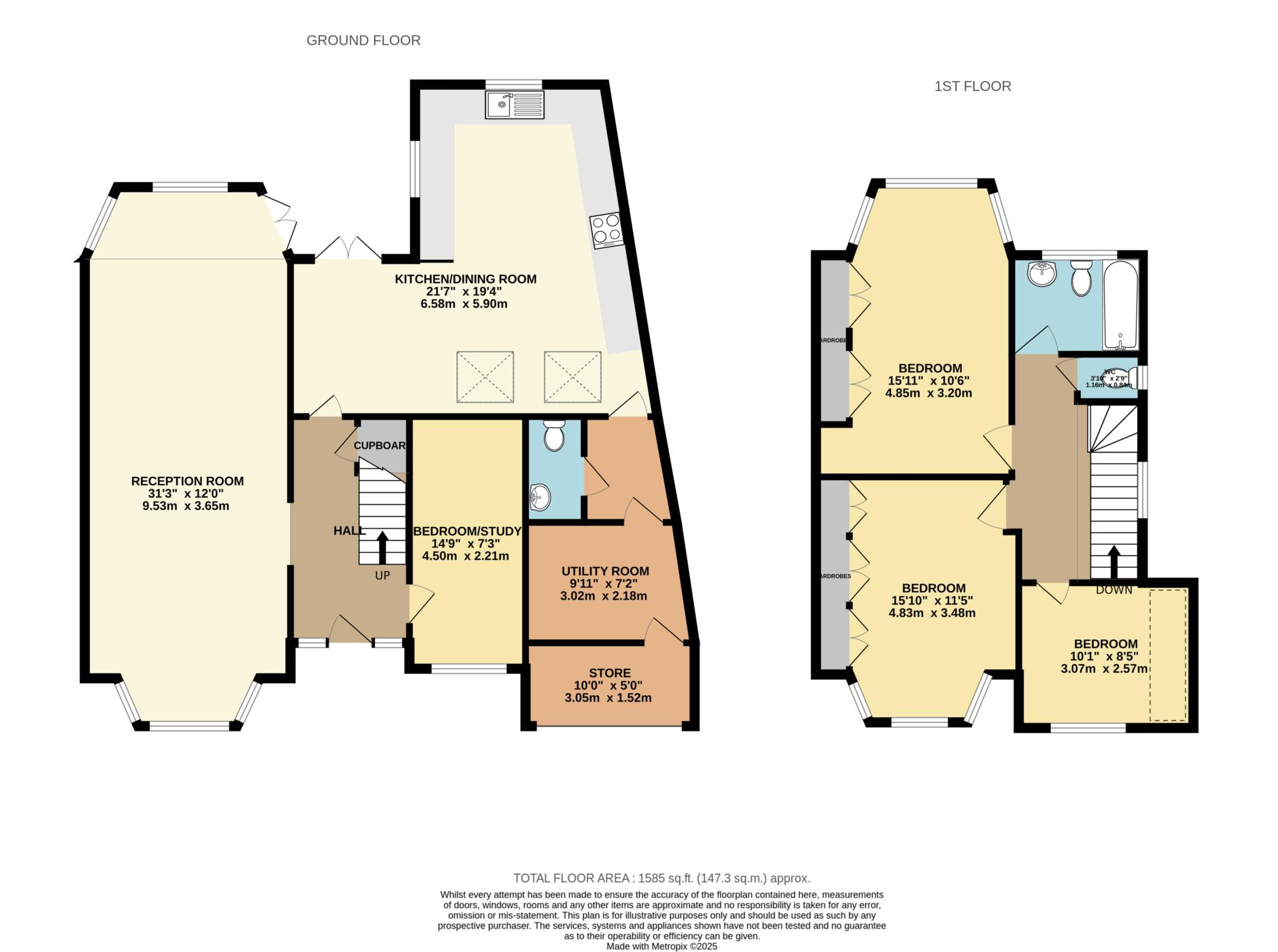 58, Beechcroft Avenue, New Malden floorplan