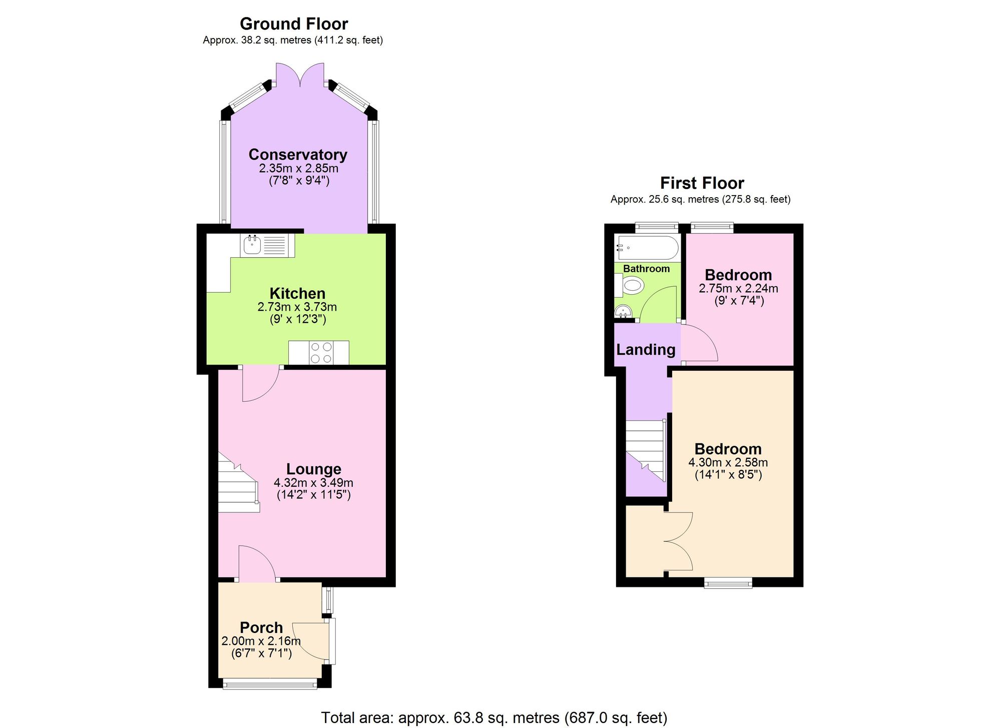 Style Cottage Fernside Road, Camborne floorplan