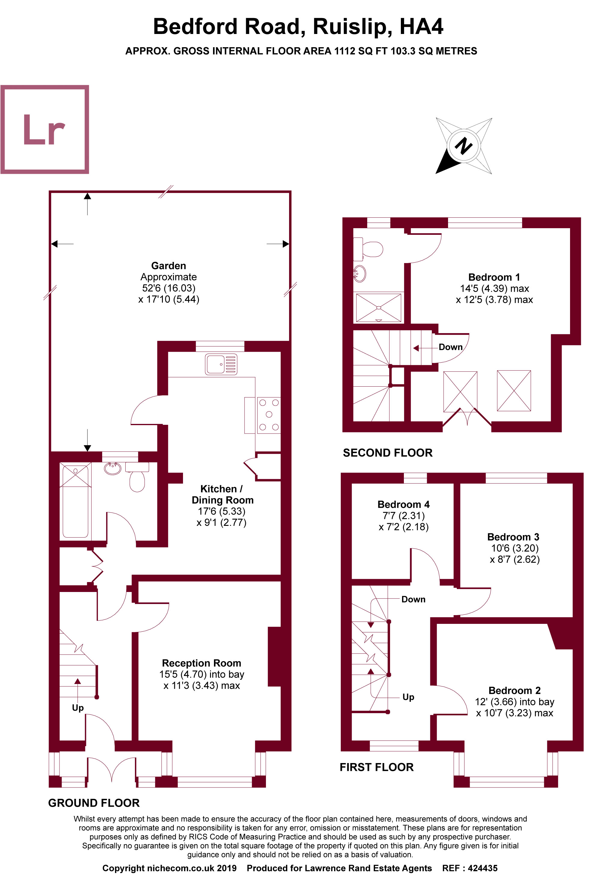 4 Bedrooms Terraced house for sale in Bedford Road, Ruislip, Middlesex HA4
