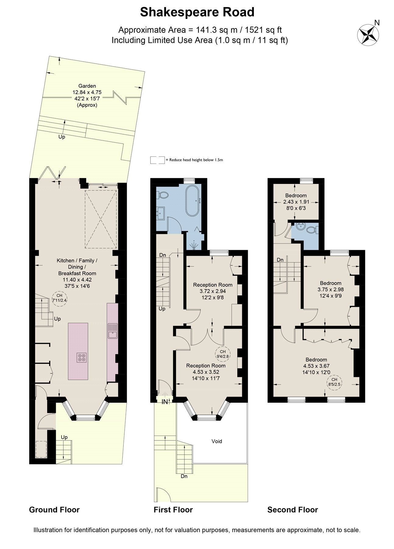 19, Shakespeare Road, London floorplan