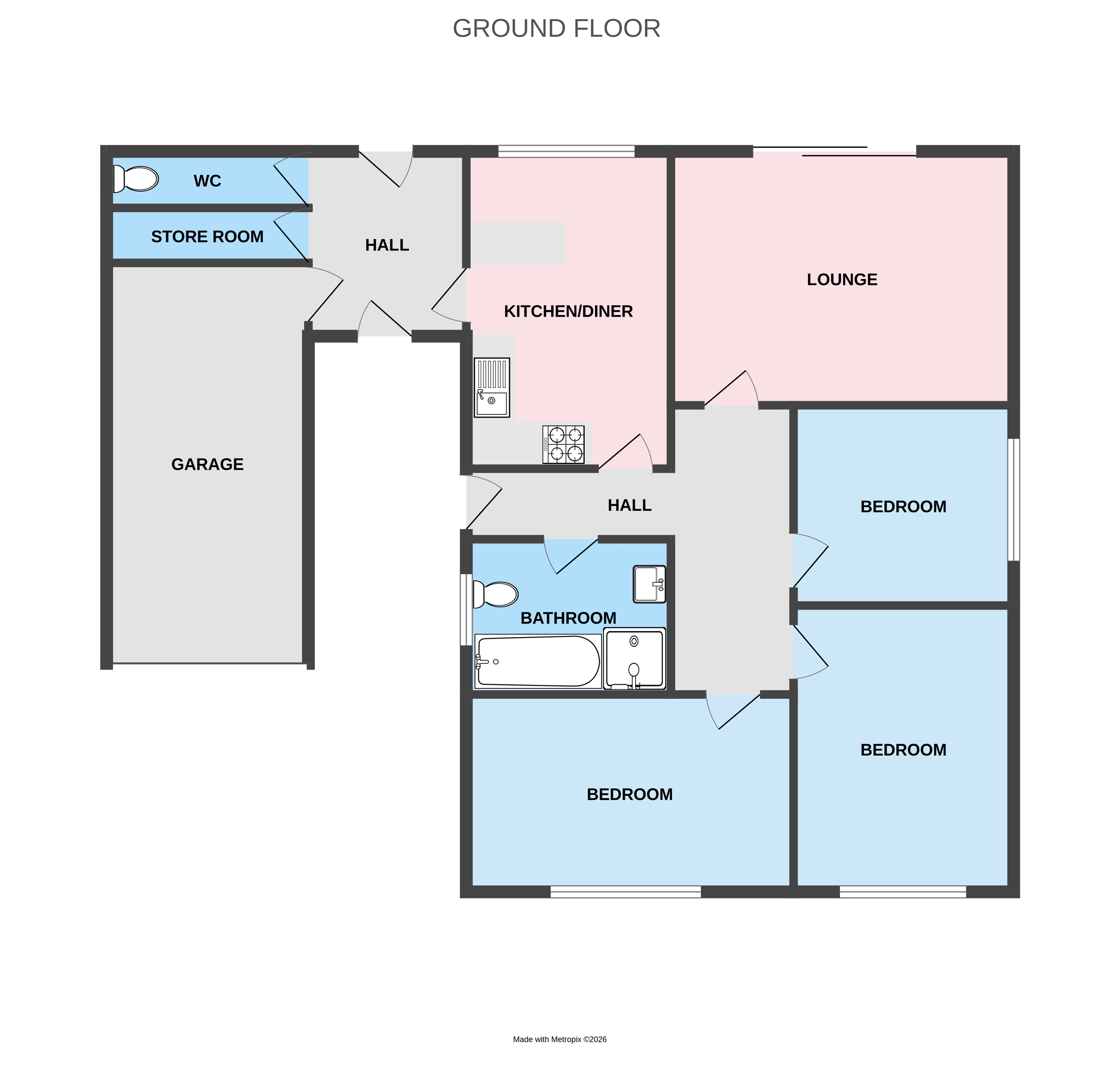 27, Avon Rise, Staffordshire floorplan