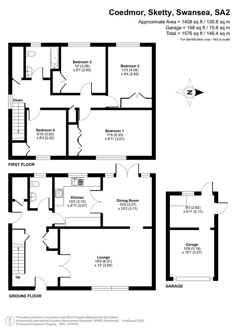 1, Coedmor, Swansea floorplan