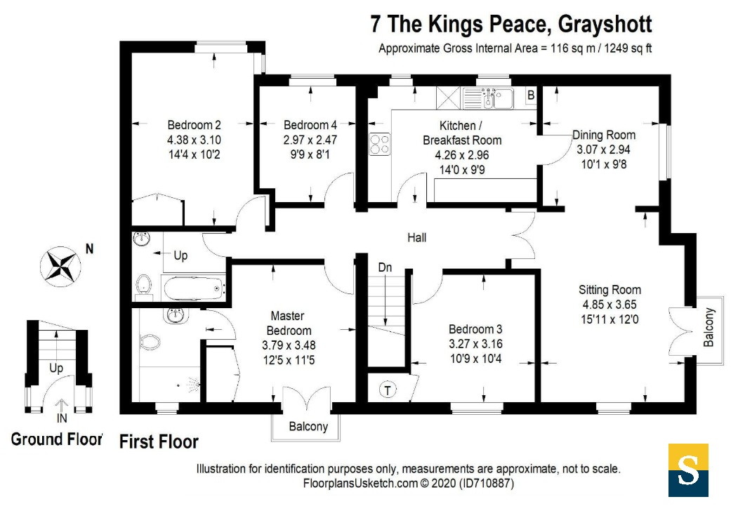 7, The Kings Peace, Grayshott floorplan
