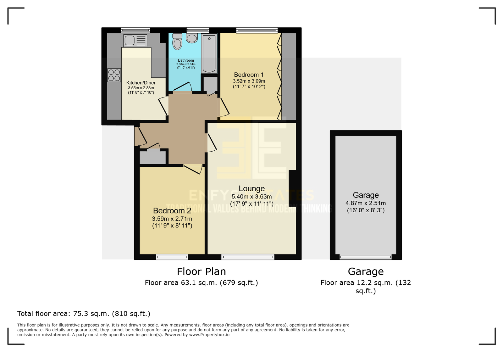 Shamrock Court,Flat 2 Ground Floor, Shamrock Terrace, Conwy floorplan