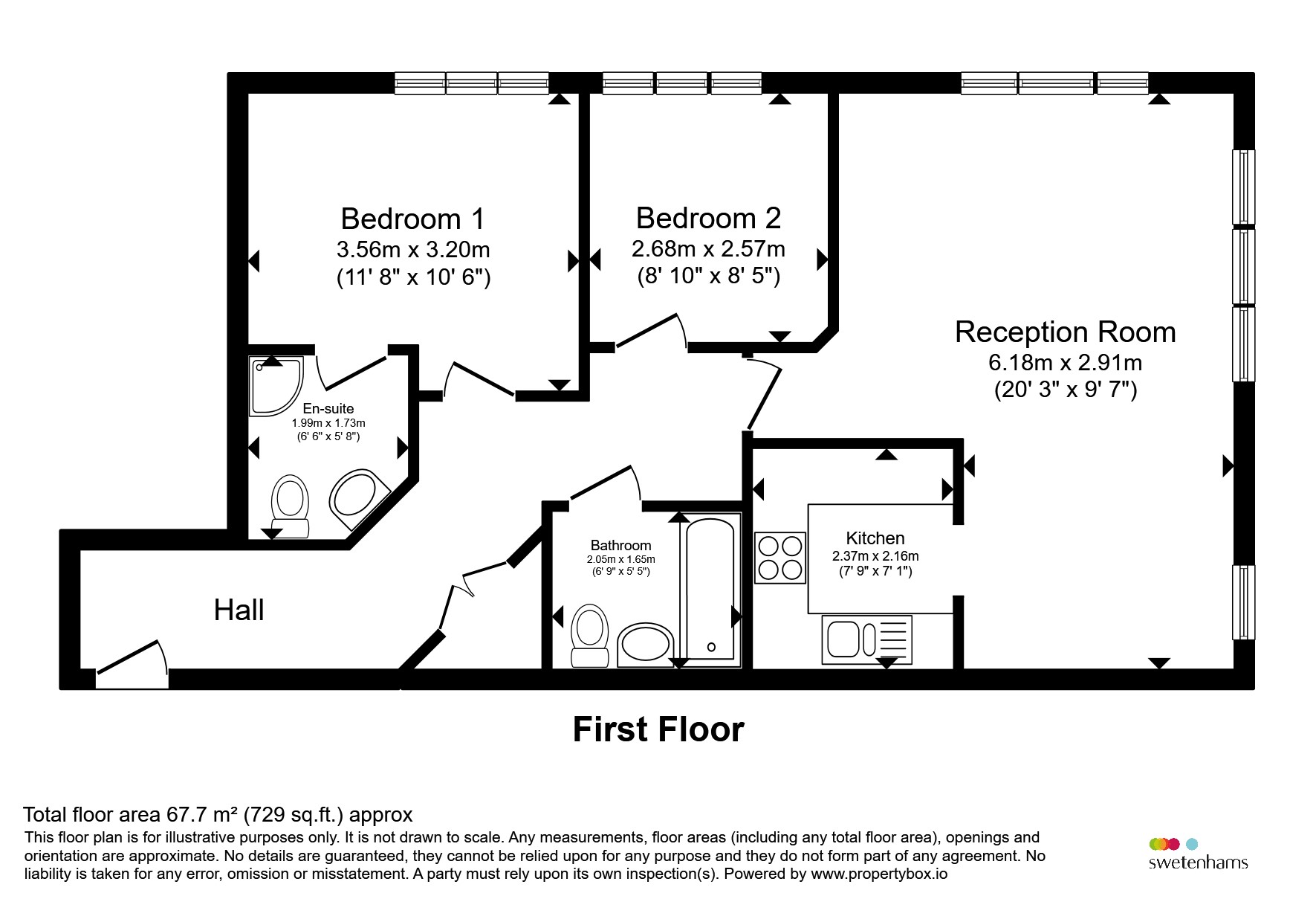 Apartment 4, Hillview House, 63, Main Street, Frodsham floorplan