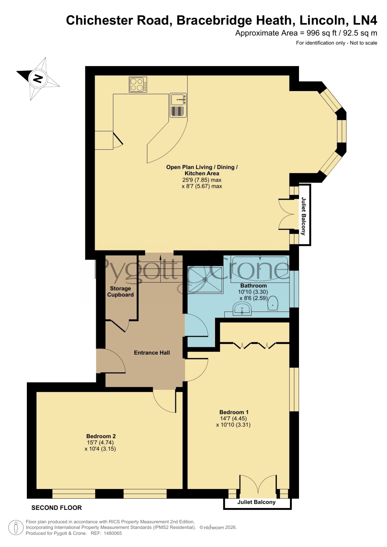 Apartment 14, Cathedral Heights, Chichester Road, Lincoln floorplan