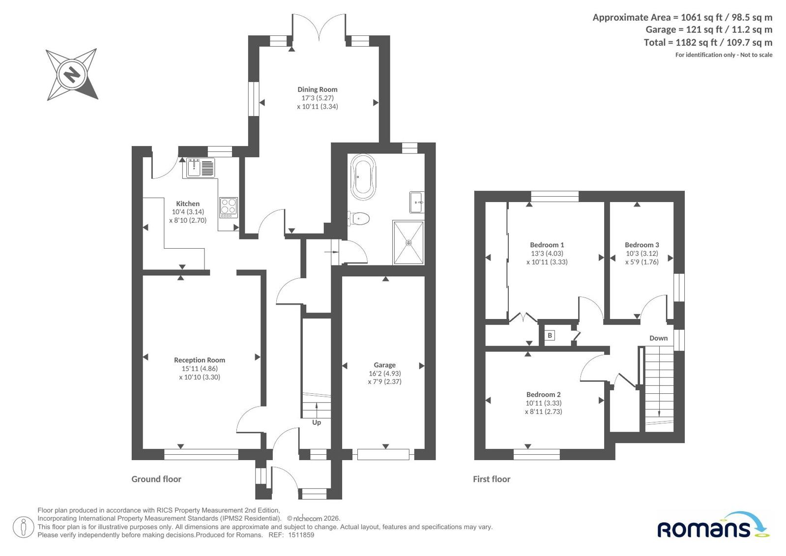 6, Purbeck Close, Wiltshire floorplan