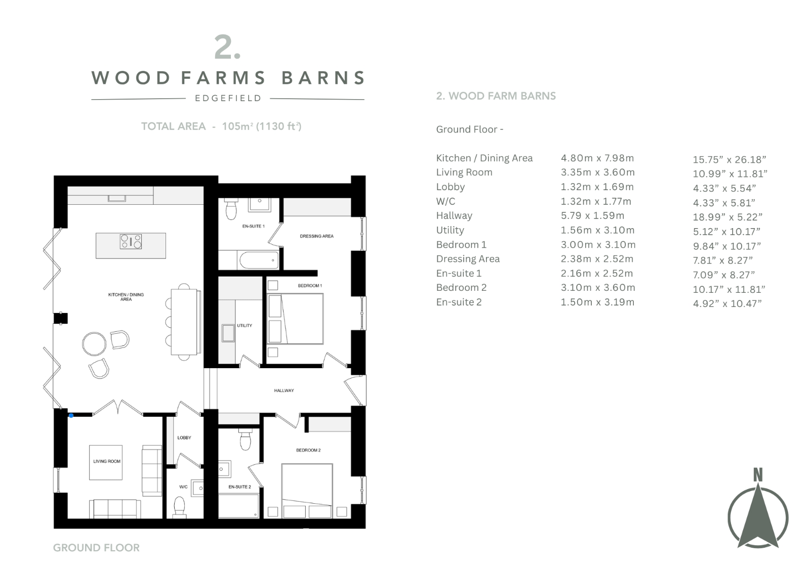 2, Wood Farm Barns, Plumstead Road, Edgefield, NR24 floorplan