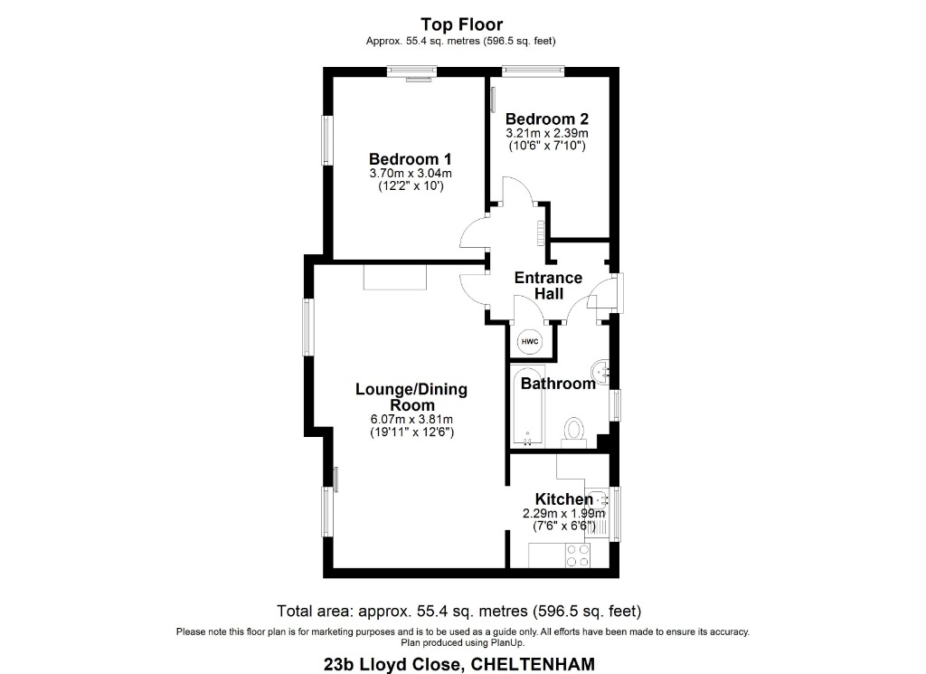 23b, Lloyd Close, Cheltenham floorplan