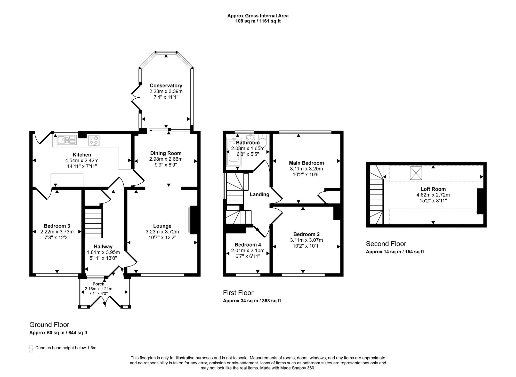 23 Chantry Walk, Wigan floorplan